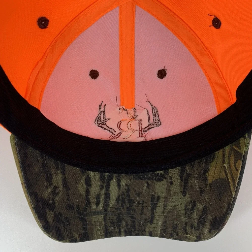 Red Rock Ranch Hat Marland OK Blaze Orange Camo Adjustable Structured Cap